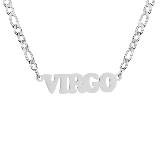 Virgo Necklace Zodiac Stainless Steel - Picture 1 of 7
